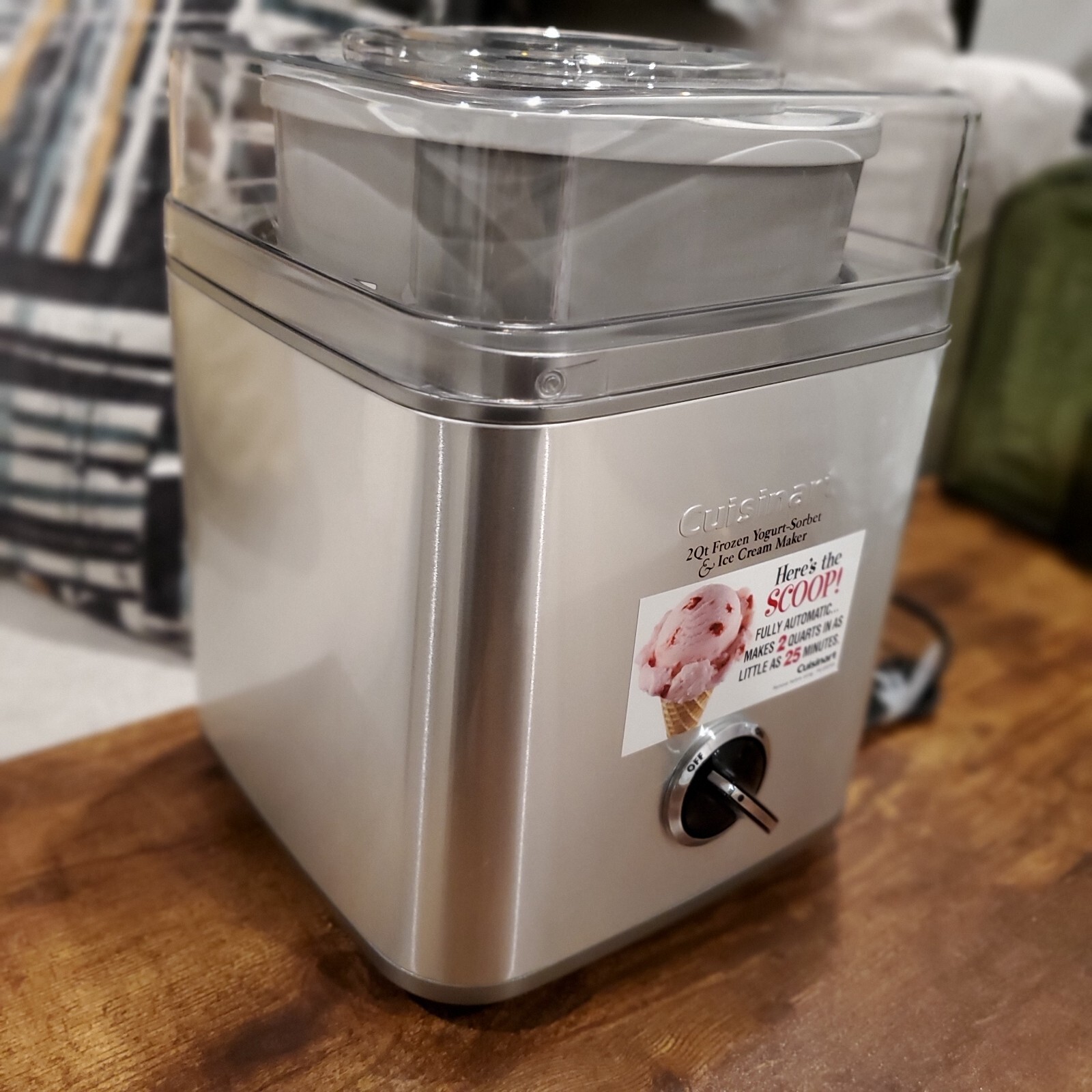 Cuisinart Pure Indulgence 2qt Frozen Yogurt-Sorbet & Ice Cream Maker – Chrome