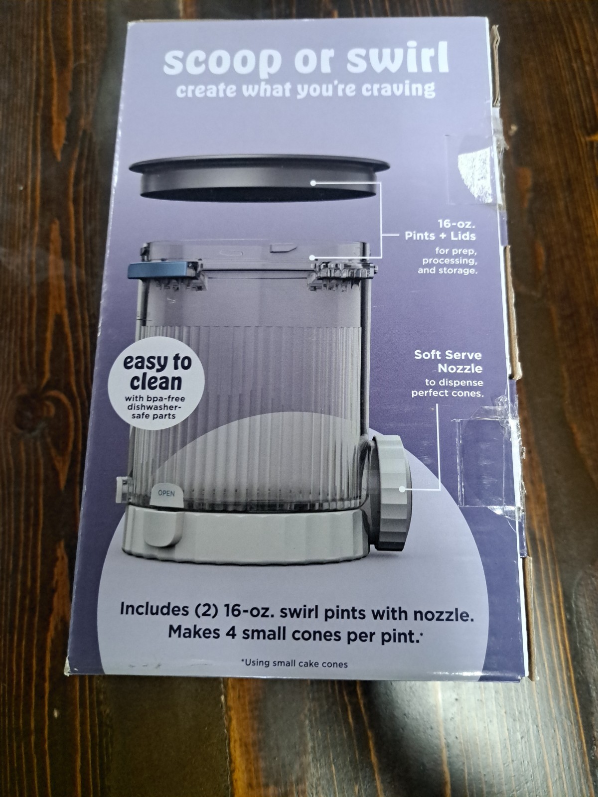 2 PACK NEW – Ninja – Swirl by CREAMi Pints & Lids for NC700 Series 16oz Swirl Pt