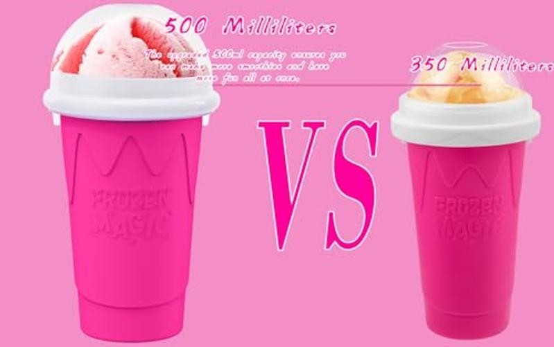 500ML Slushie Maker Cup- DIY Magic Slushy Maker Squeeze Cups, Portable