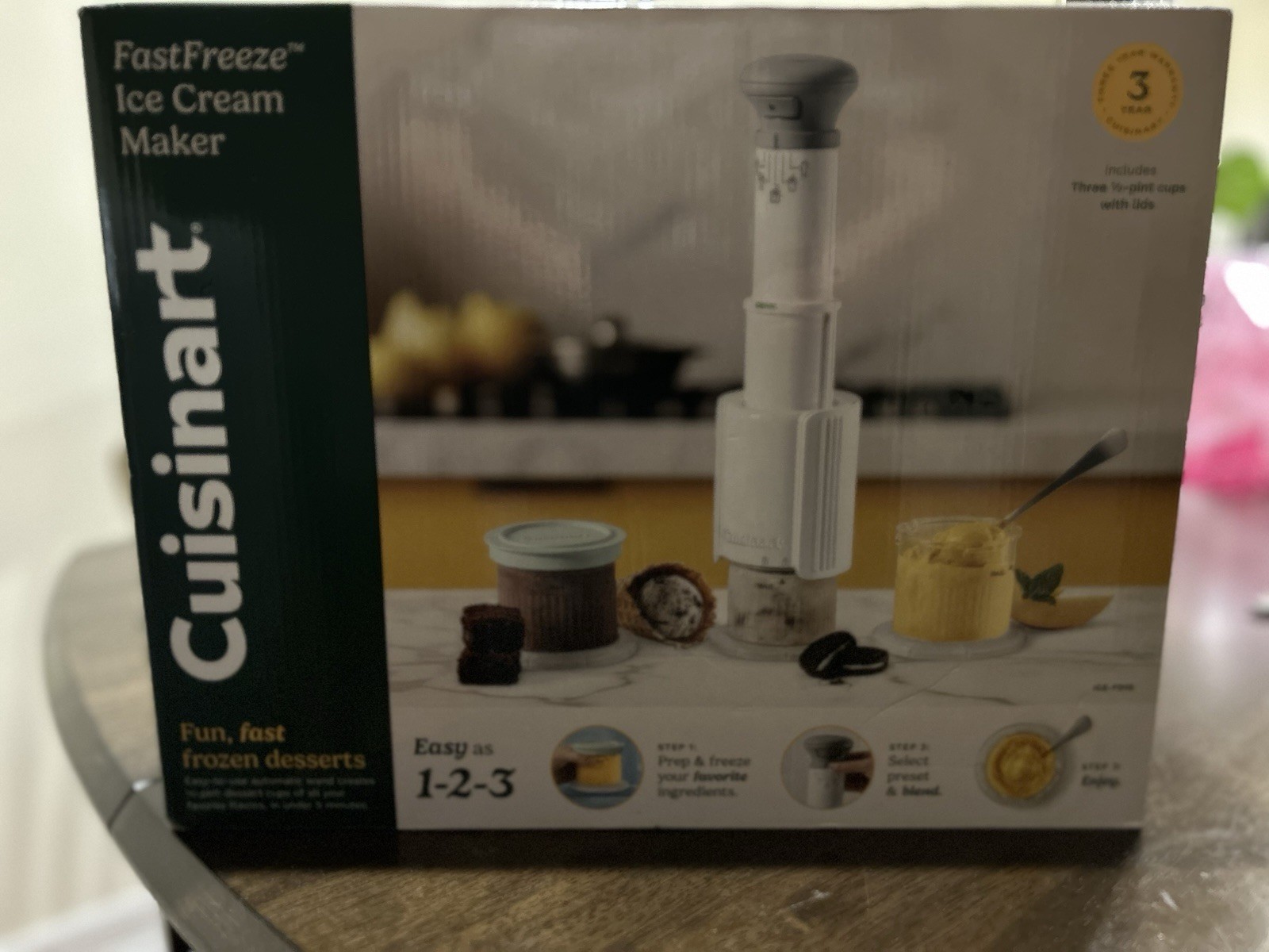 Cuisinart Fast Freeze Ice Cream Maker. New