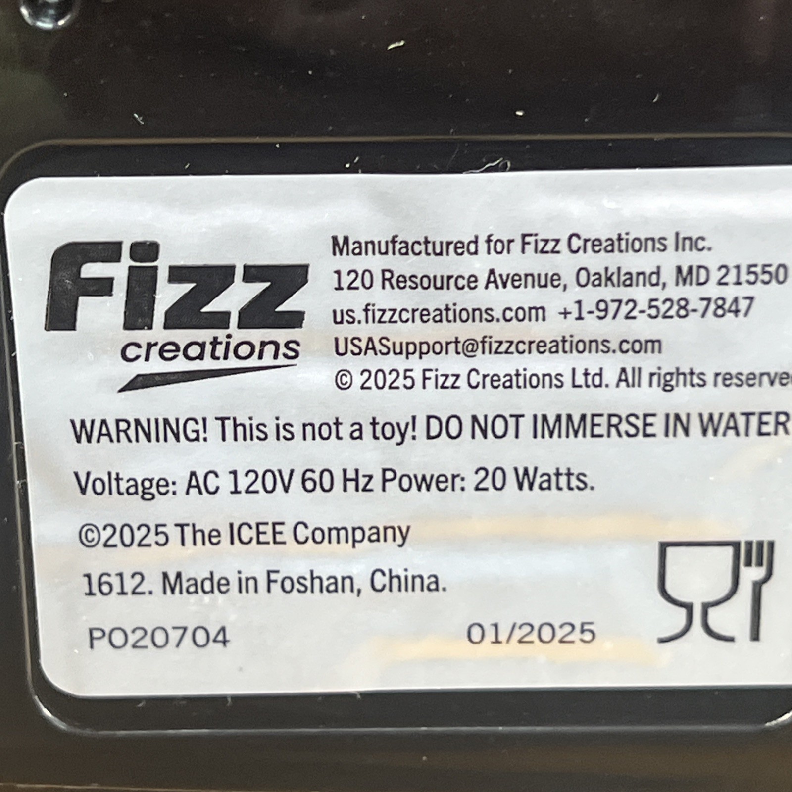 Fizz Creations Icee Slushie Machine 34oz Home Countertop Maker (Used Once)