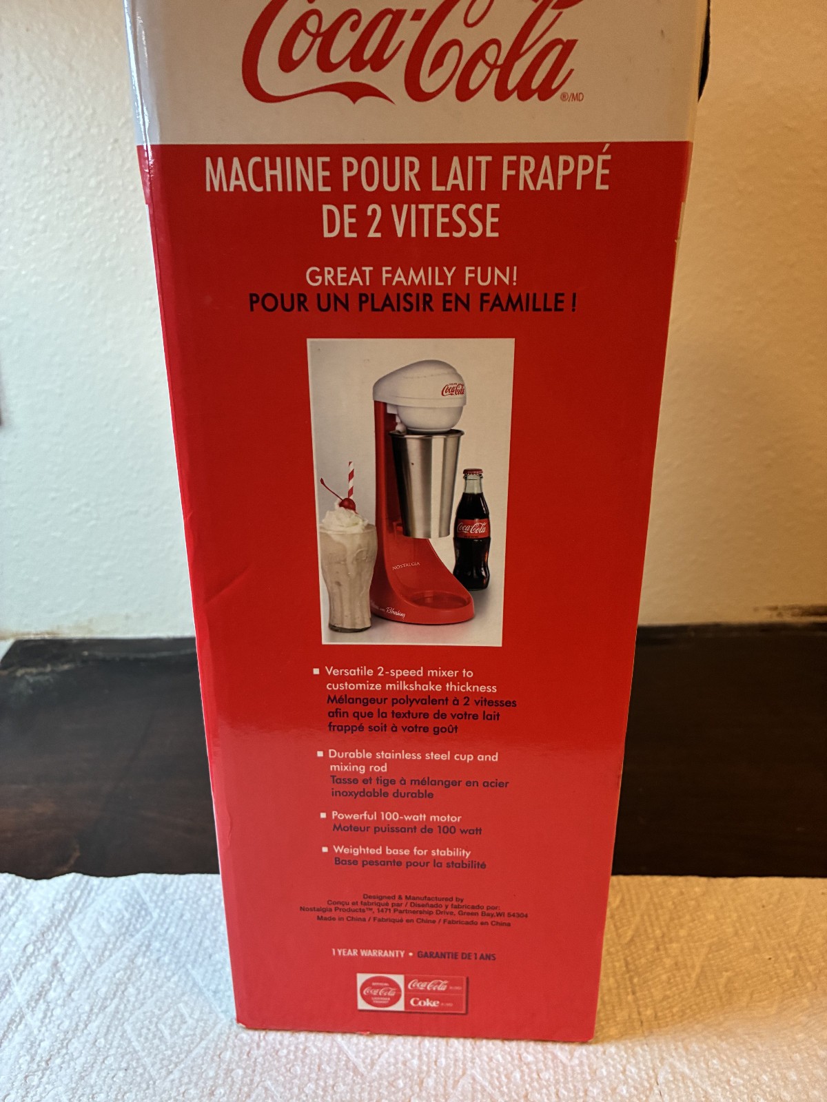 Coca-Cola Limited Edition 2 Speed Milkshake Maker By Nostalgia