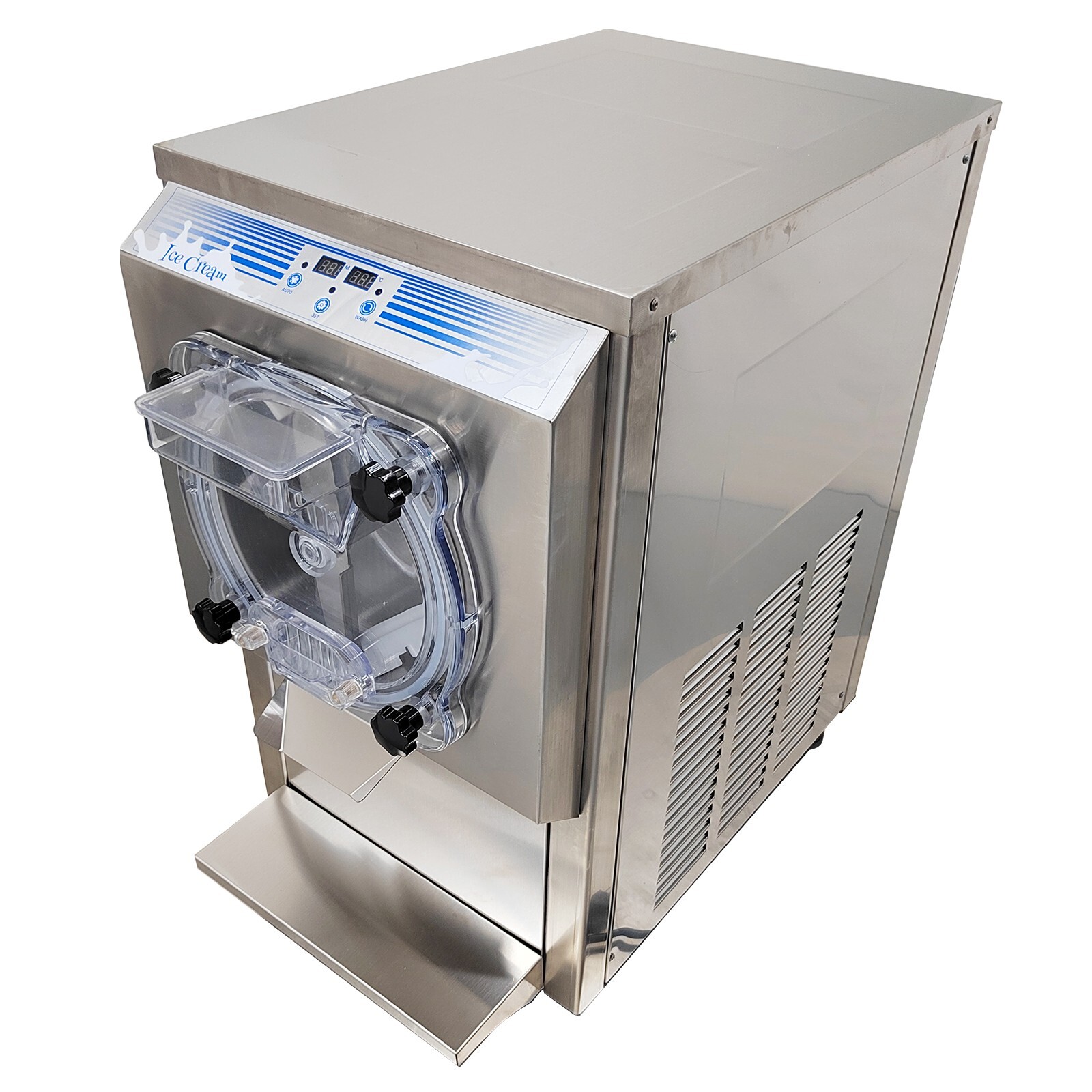 110V Hard Ice Cream Machine High Efficiency Auto Hard Ice Cream Maker 18-25L/h