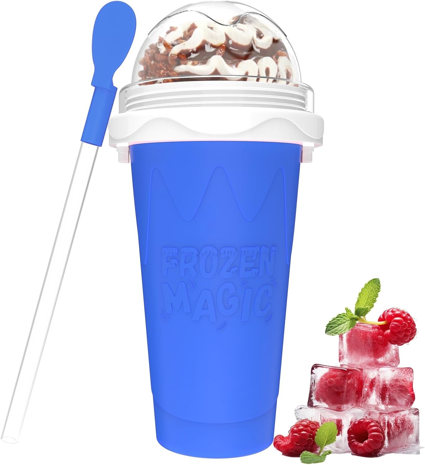 Slushy Maker Cup,DIY Magic Slushie Makers Squeeze Cups, Portable Smoothie