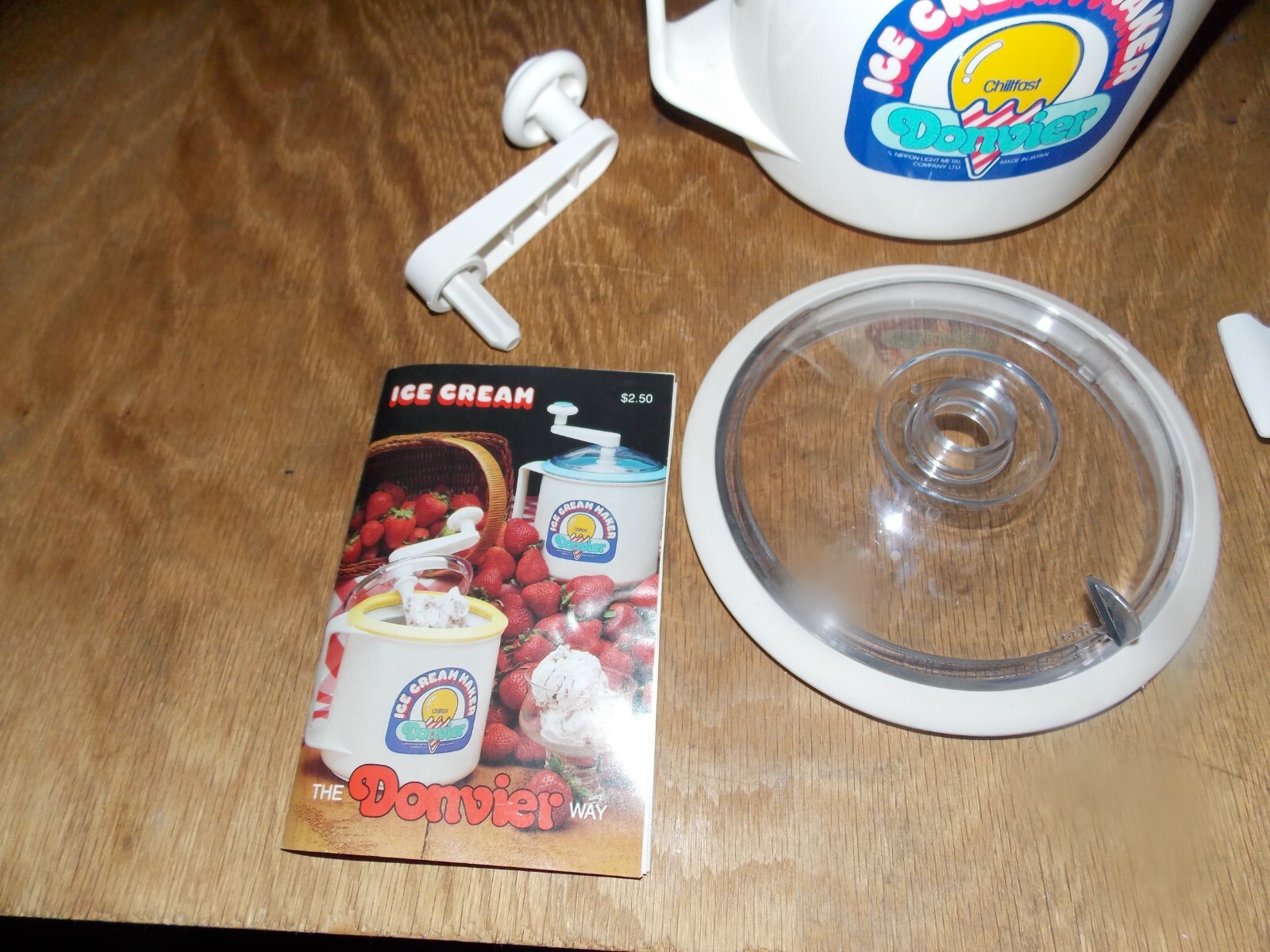 Donvier Ice Cream Maker 1-Pint SAFE! FAST! EASY! VERY CLEAN 8/24