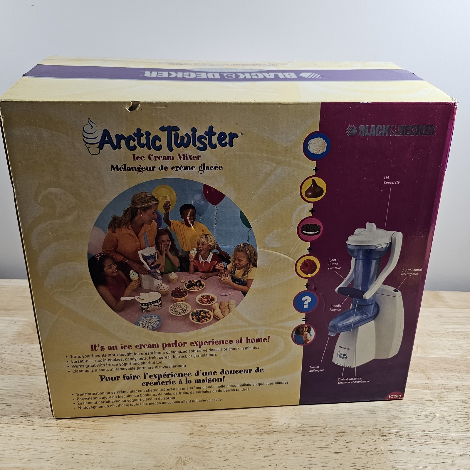 Black & Decker Professional Arctic Twister Ice Cream Mixer NIB NOS