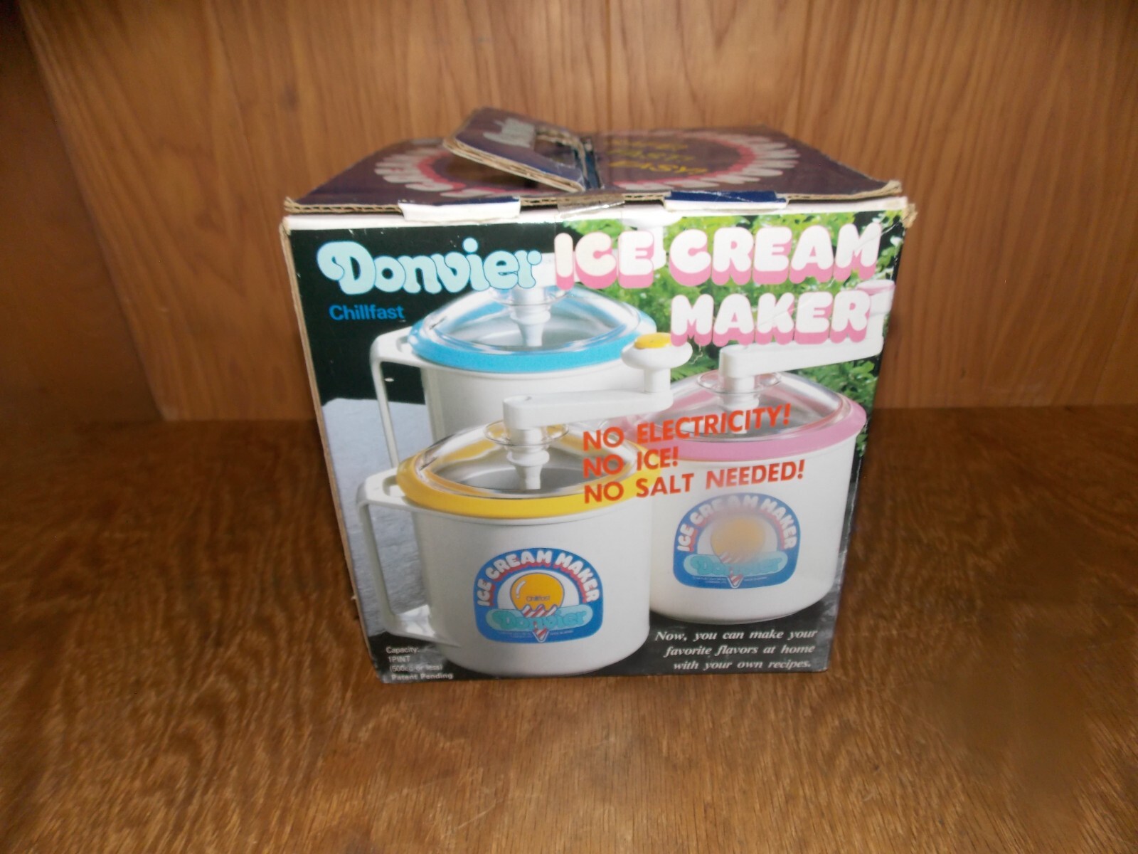Donvier Ice Cream Maker 1-Pint SAFE! FAST! EASY! VERY CLEAN 8/24