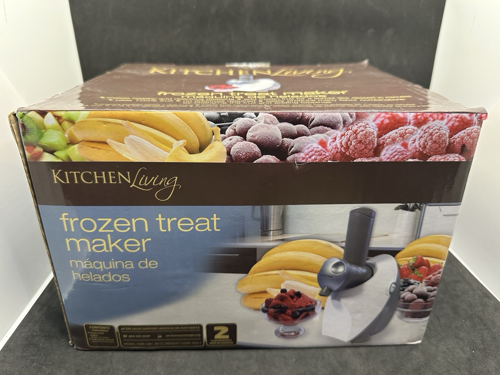 Open Box Living Kitchen Frozen Treat Maker Delicious Frozen Treats”.