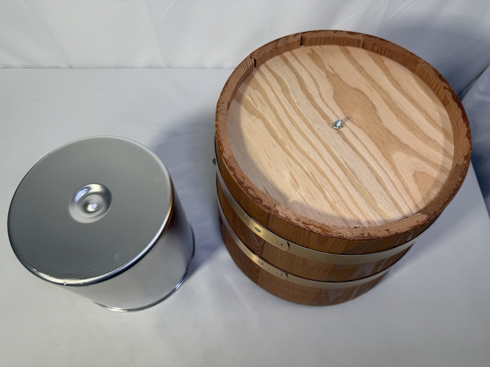 Vintage Rival Ice Cream Maker 5 Qt Wood Bucket Model 8550 Complete in Box