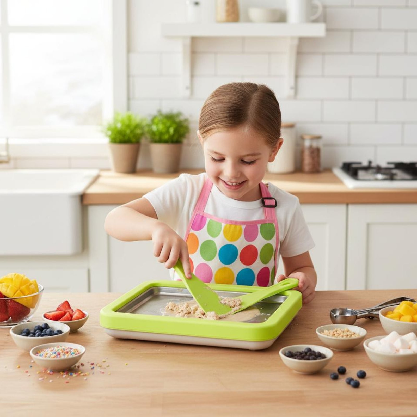 Fried Ice Cream Pan Multi-Purpose Non-Electric Chilled Yogurt Plate Easy To