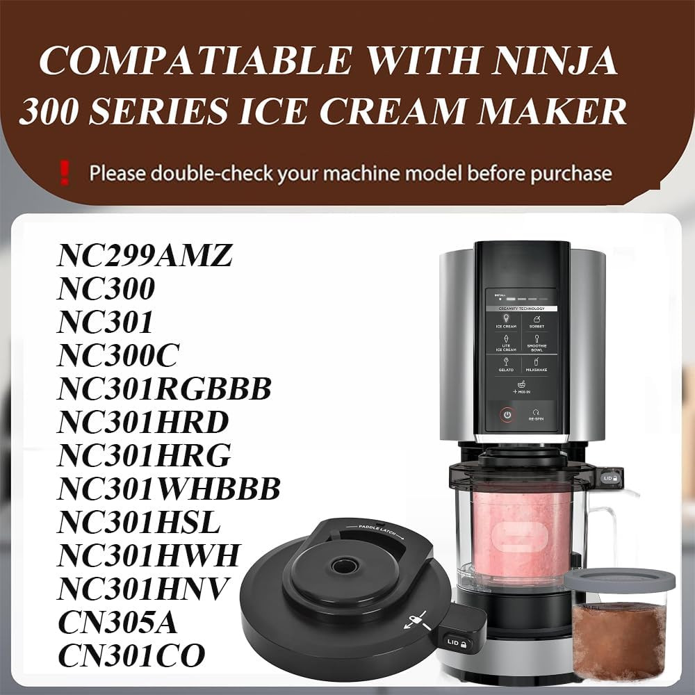 For Ninnja Creami Ice Cream Maker Outer Bowl Lid – Replacement Lid Compatible wi