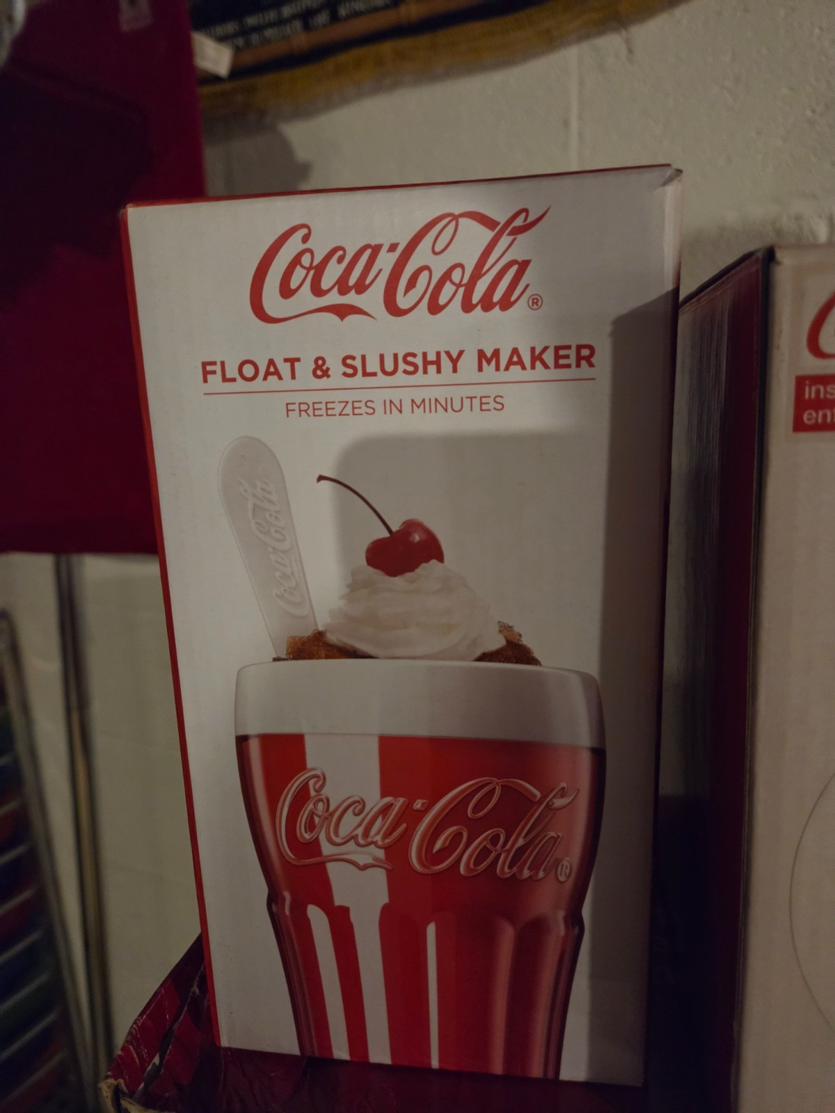 Coca-Cola Float & Slushy Maker Retro Make and Serve Cup/ Freezer Core NEW IN BOX
