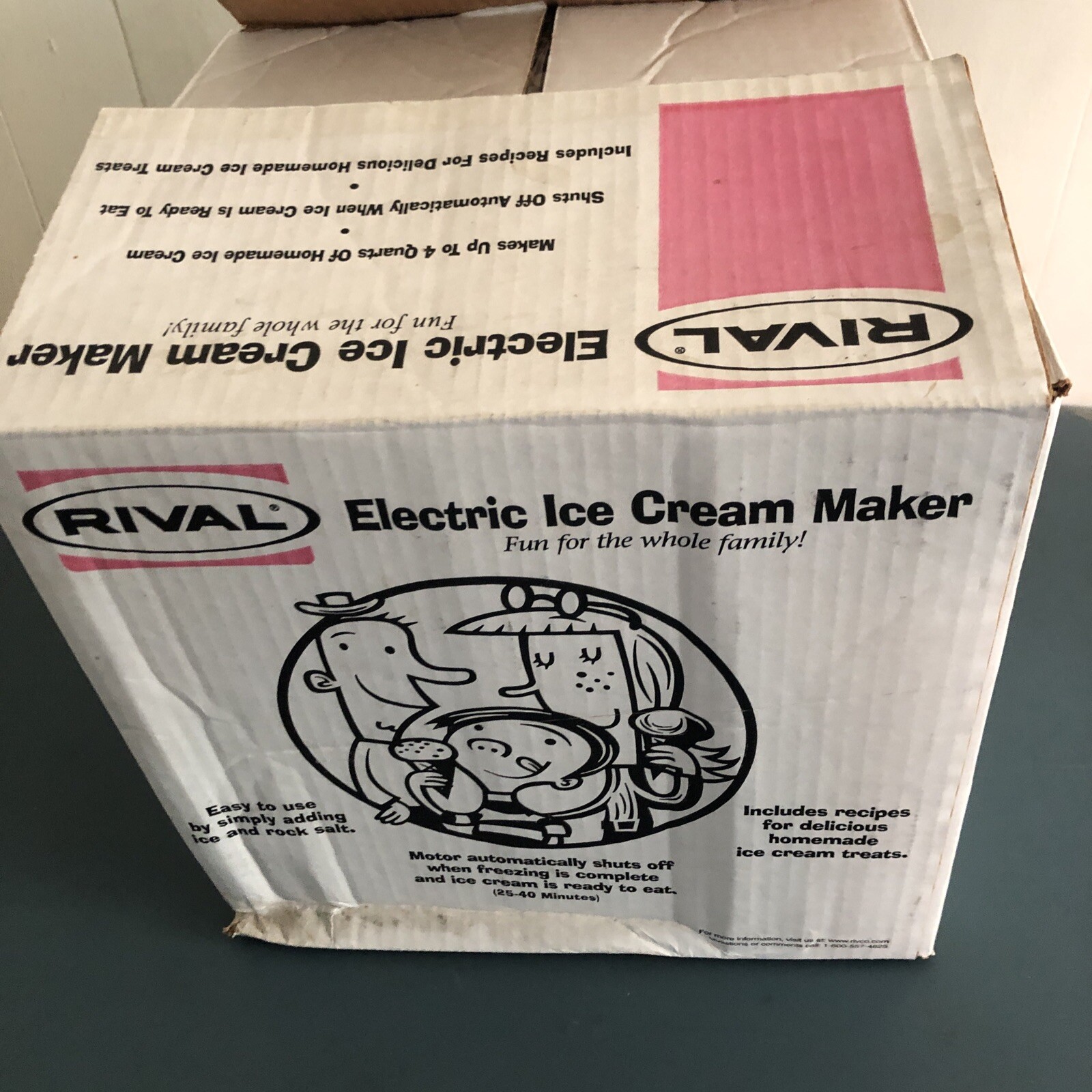 Rival Model 8420 TB 4 Quart Electric Ice Cream Maker