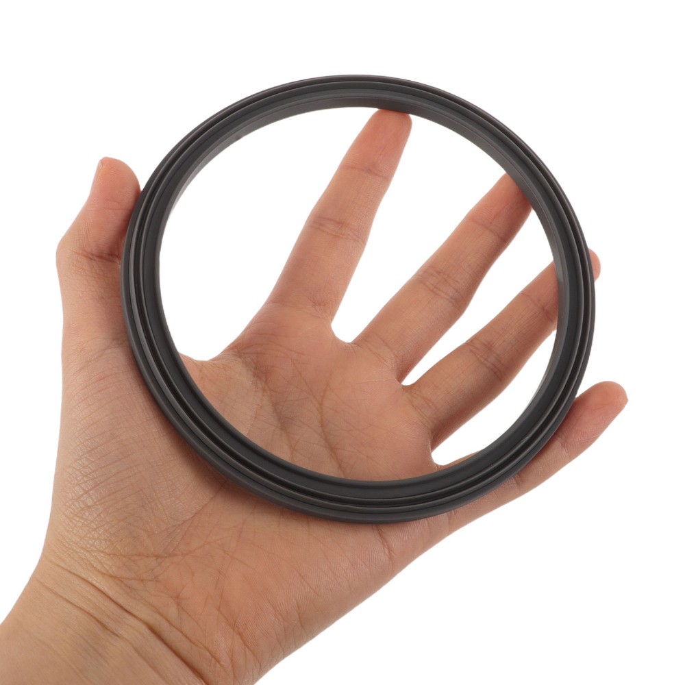 2Pcs Replacement Silicone Gasket Seal for Ice Cream Maker Leakproof Dark Grey