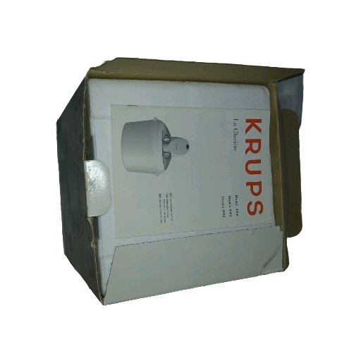Krups La Glaciere Ice Cream & Sorbet Maker Model 358 White- New Open Box