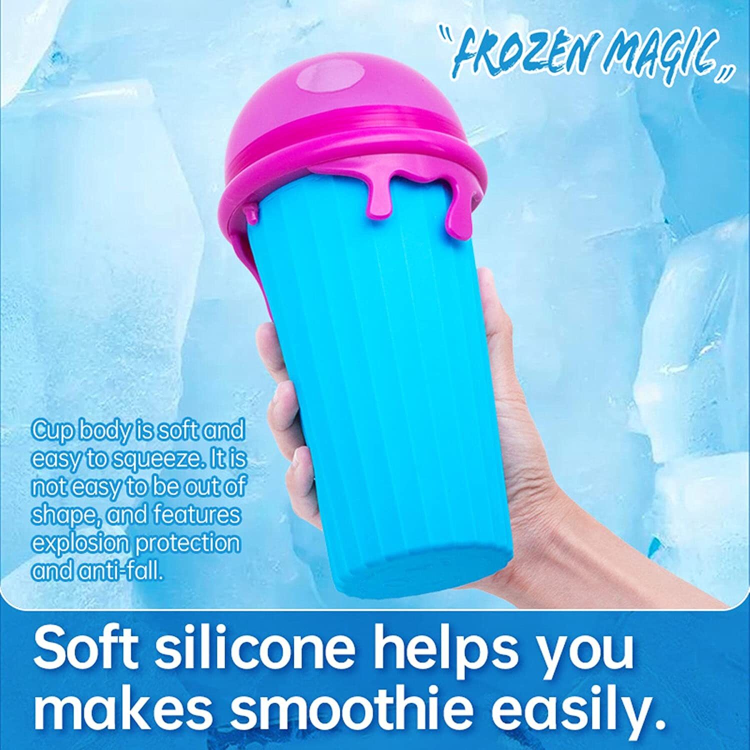 XL Deluxe Slushie Maker Cup – Fast Frozen Drinks + Surprise Gift & Cleaning Kit