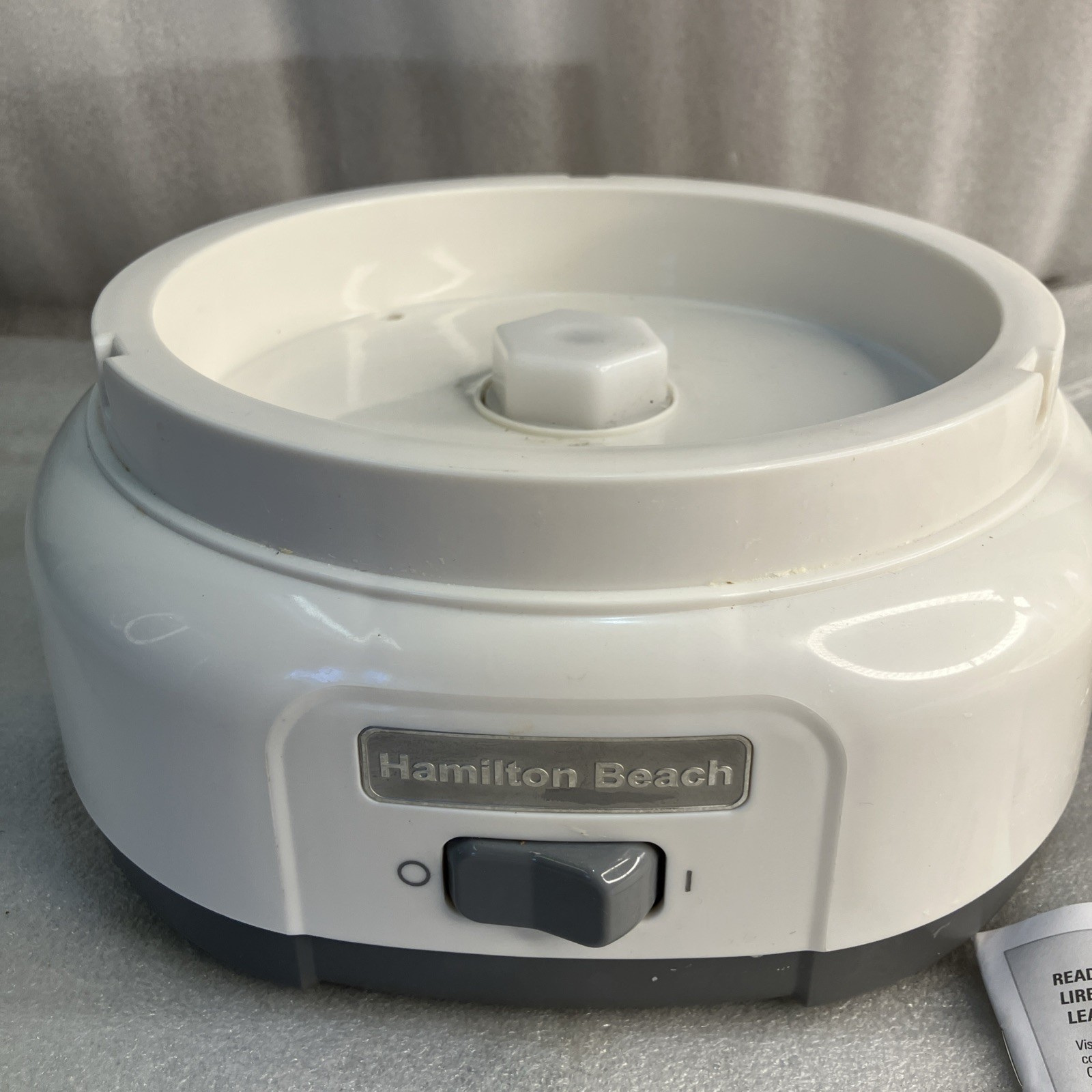 Hamilton Beach 68880 Ice Cream MakerParts, Base, Dome Lid Cover and Mixer Paddle