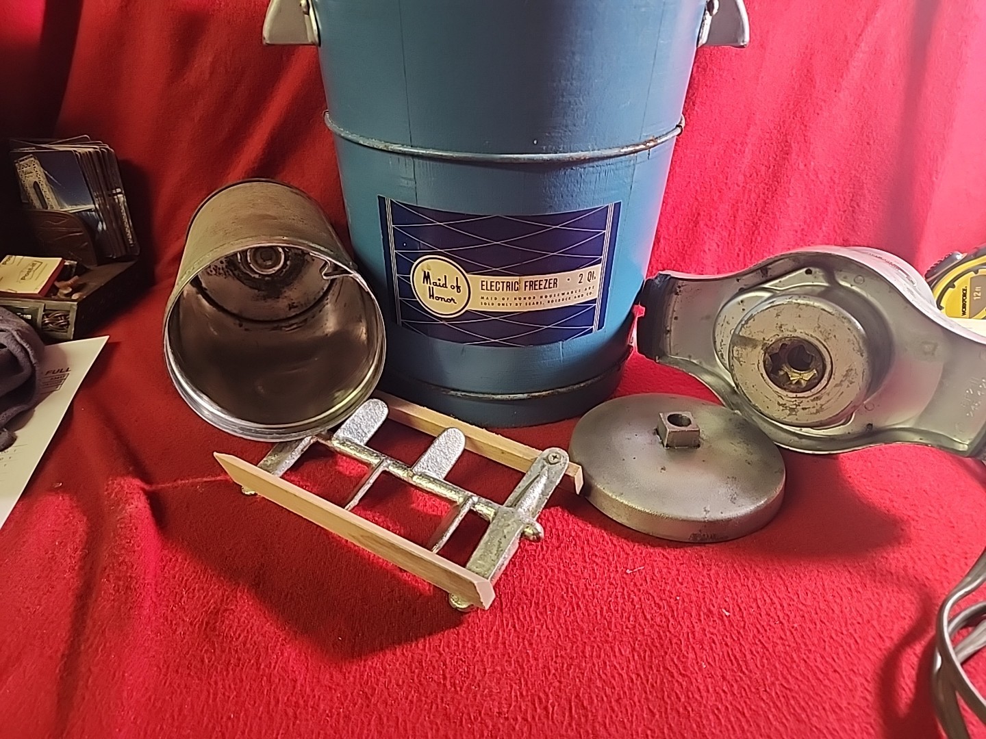 Sears And Roebuck Maid Of Honor Electric Freezer Ice Cream Maker. Works Well.