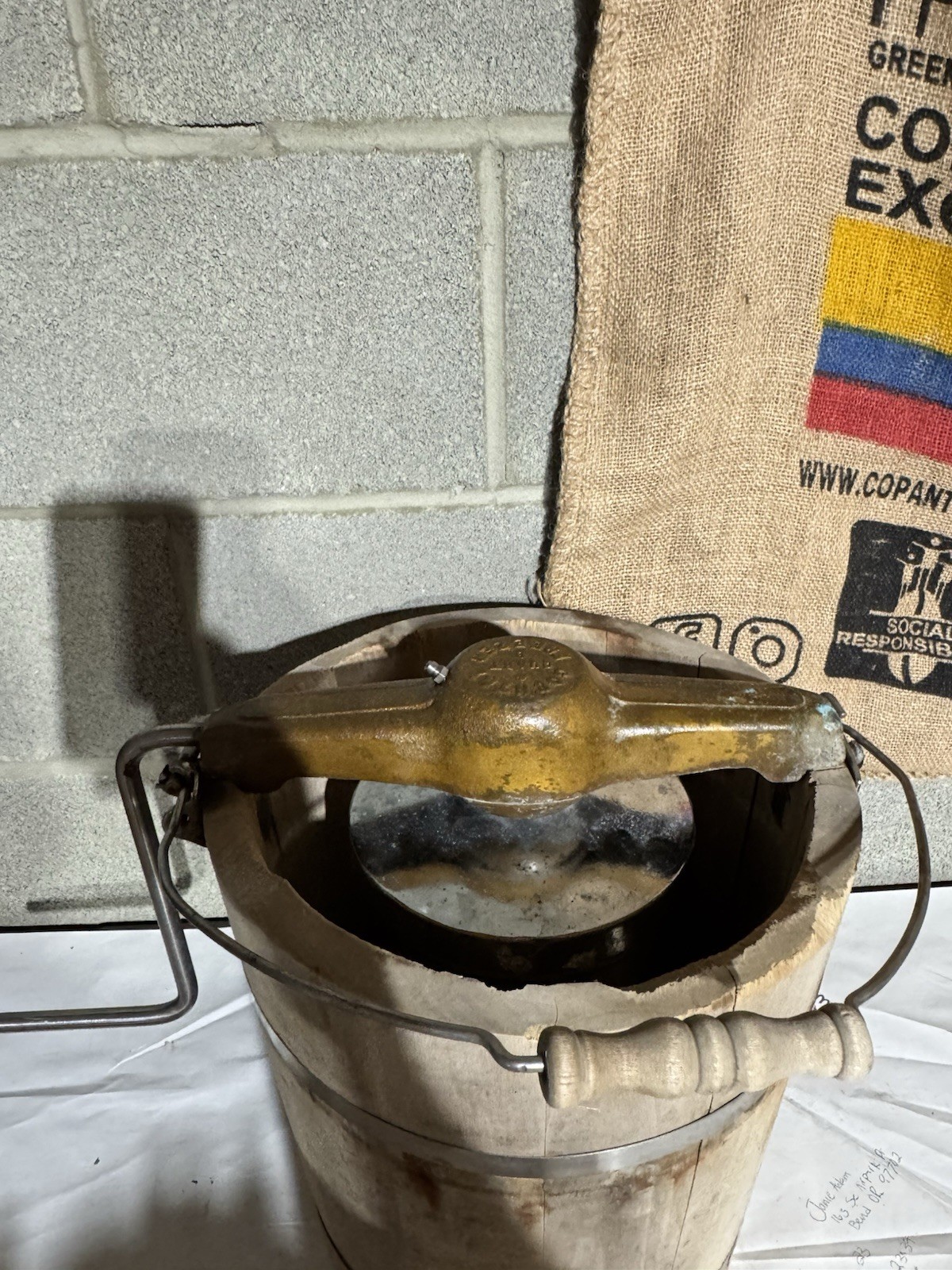 Country Manual Ice Cream Maker – Make Your Own Homemade, Hand Crank Wooden Solid