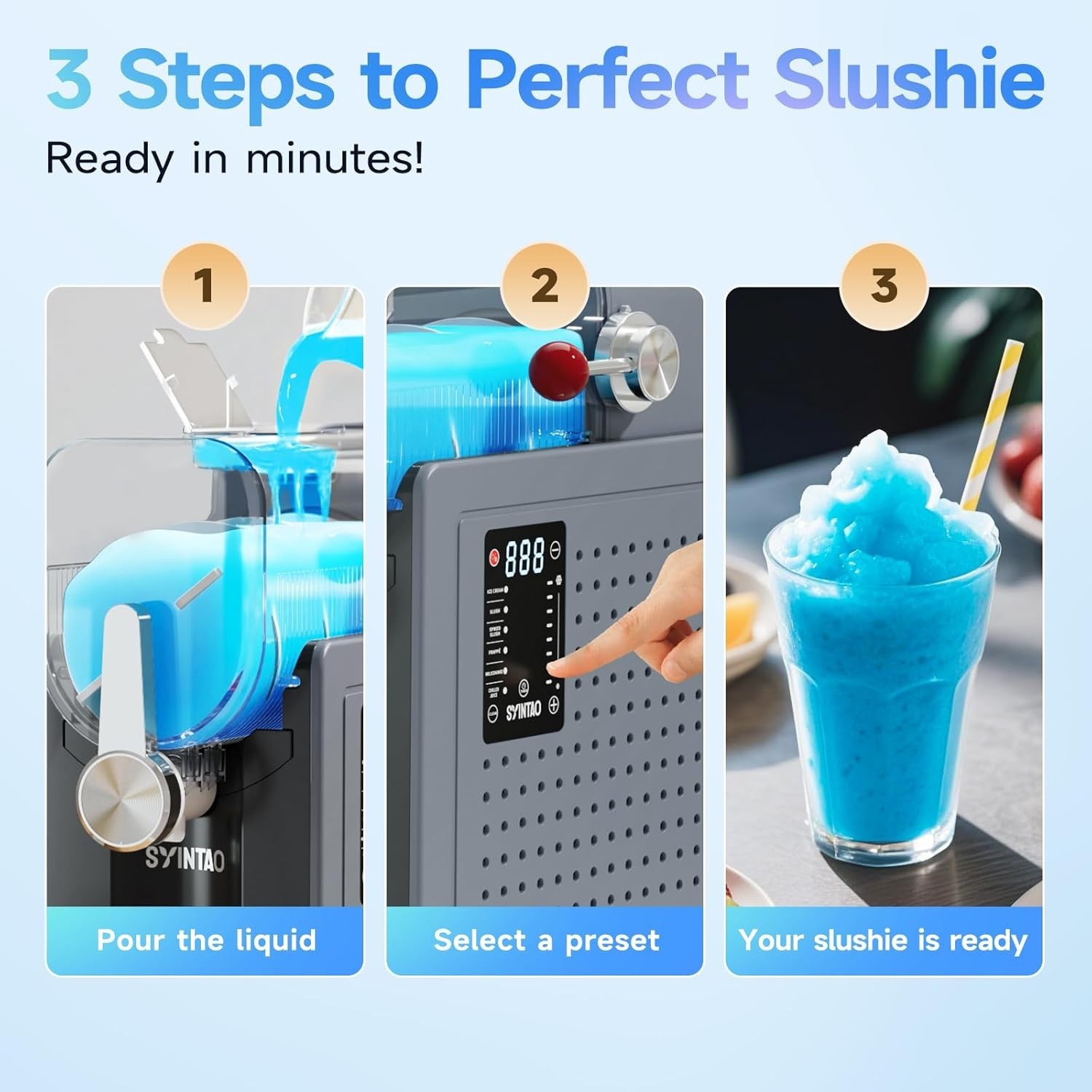 No-Ice-Needed Ice Cream Maker & Slushie Machine