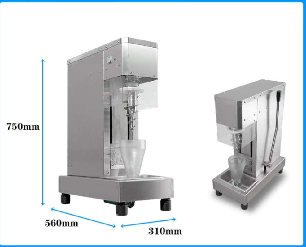 Ice Cream Mixer 750W High-Speed Ice Cream Maker Mixer 304 Stainless Steel