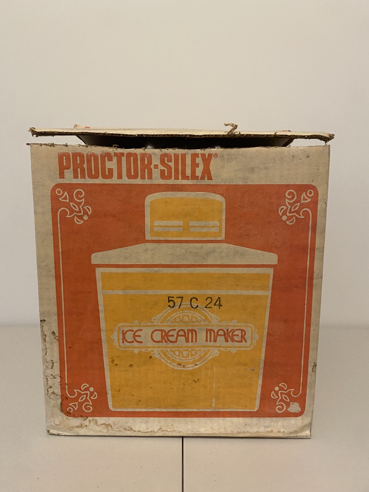 Vintage Proctor Silex Ice Cream Maker 4 Quart With Original Box Tested & Working