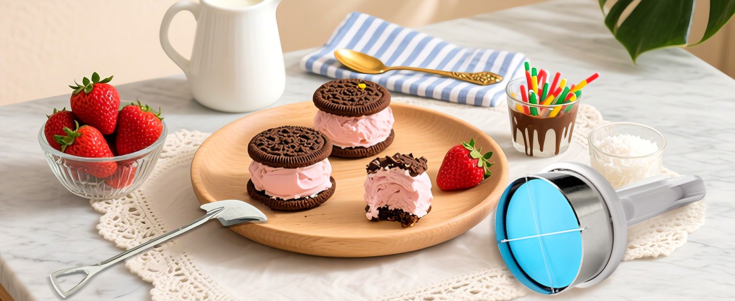 Ice Cream Sandwich Maker Tool, Stainless Steel Ice Cream Sandwich Maker |