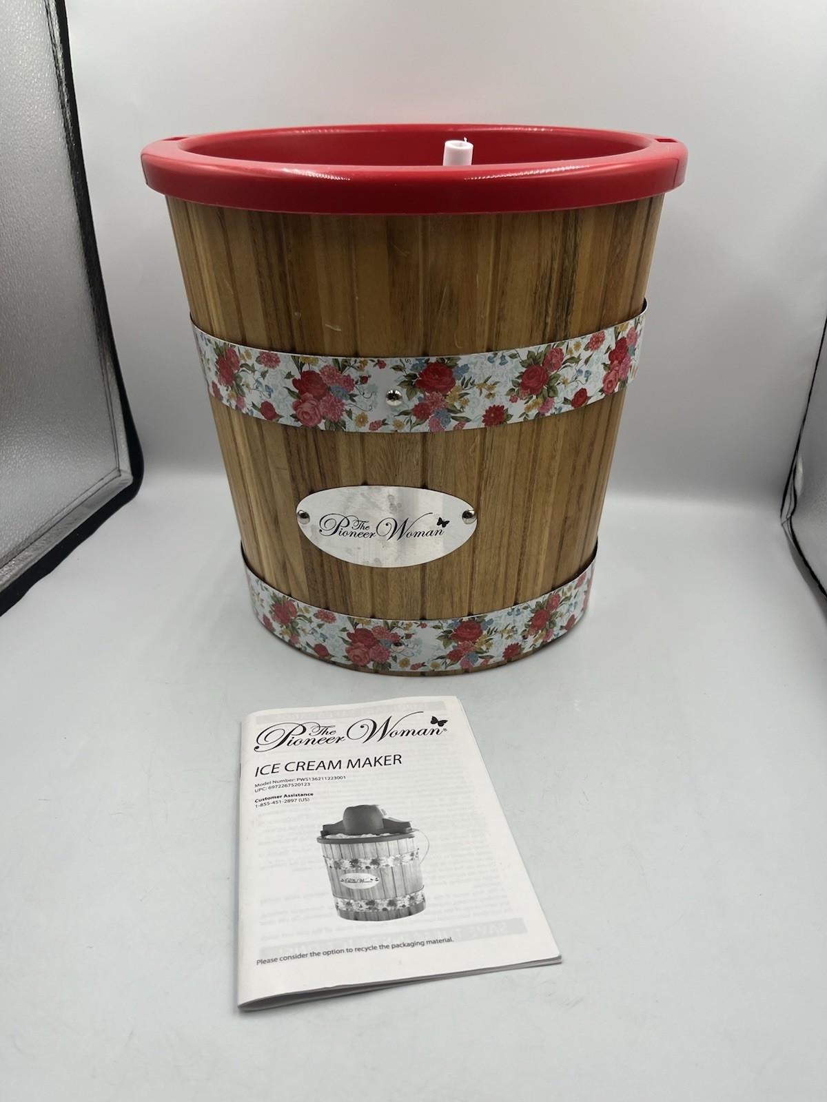 The Pioneer Woman electric Ice Cream Maker, Sweet Rose.PARTS ONLY , NOT COMPLETE