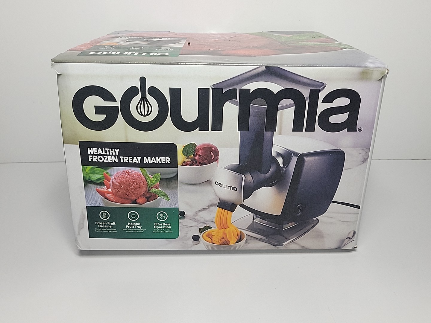 Gourmia GSI180 Fruit Dessert Maker Auto Sorbet & Soft Serve Dessert Machine