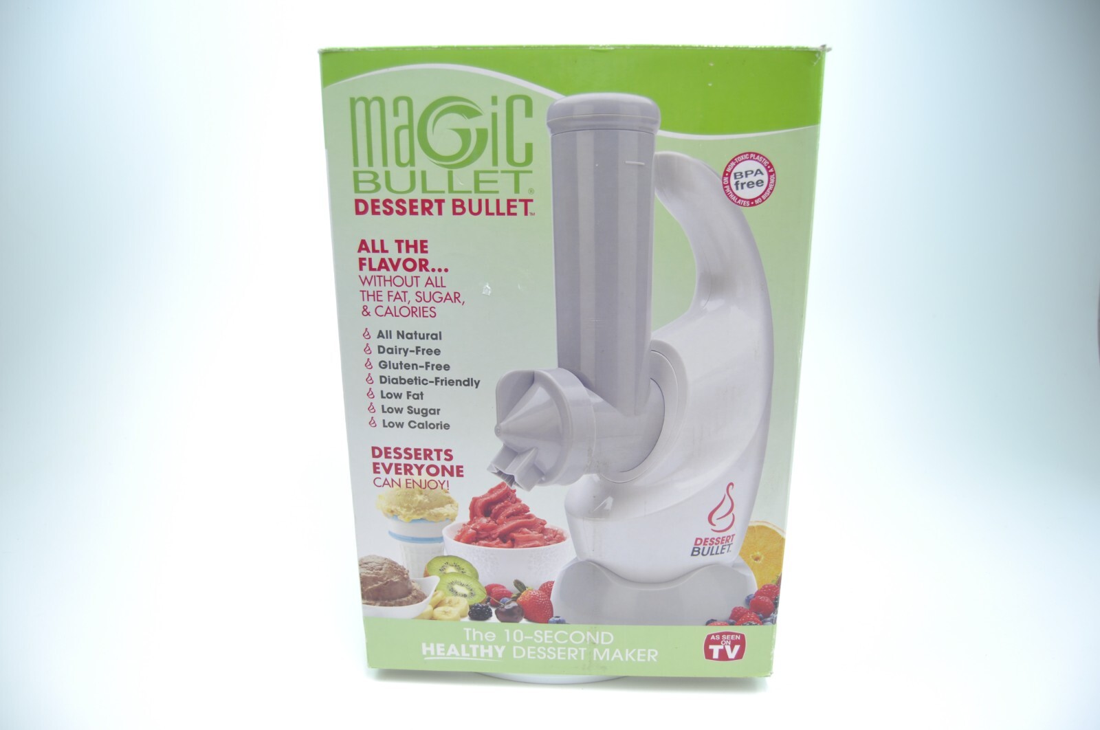 Magic Bullet Dessert Bullet Healthy Dessert, Smoothie Maker Model #DB-0101 USED