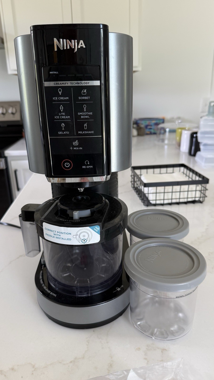 Ninja CREAMi, Ice Cream Maker, 5 One-Touch Programs (NC300)