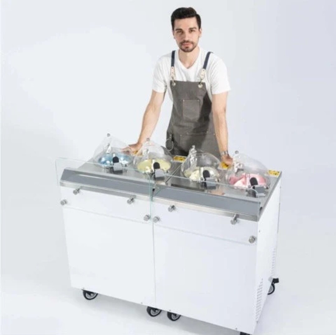 GELATO MAKER Mobile Gelato Stand Fresh Gelato Stand Churn Fresh Ice Cream