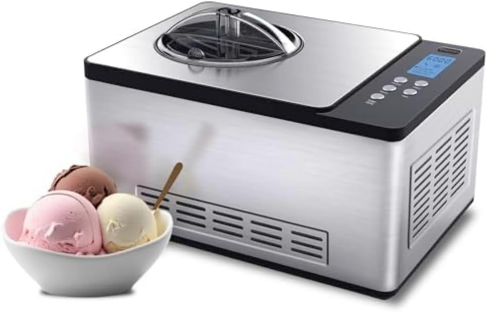 Commercial-Style Ice Cream Maker, 2.1 Qt with Built-In Compressor & Timer