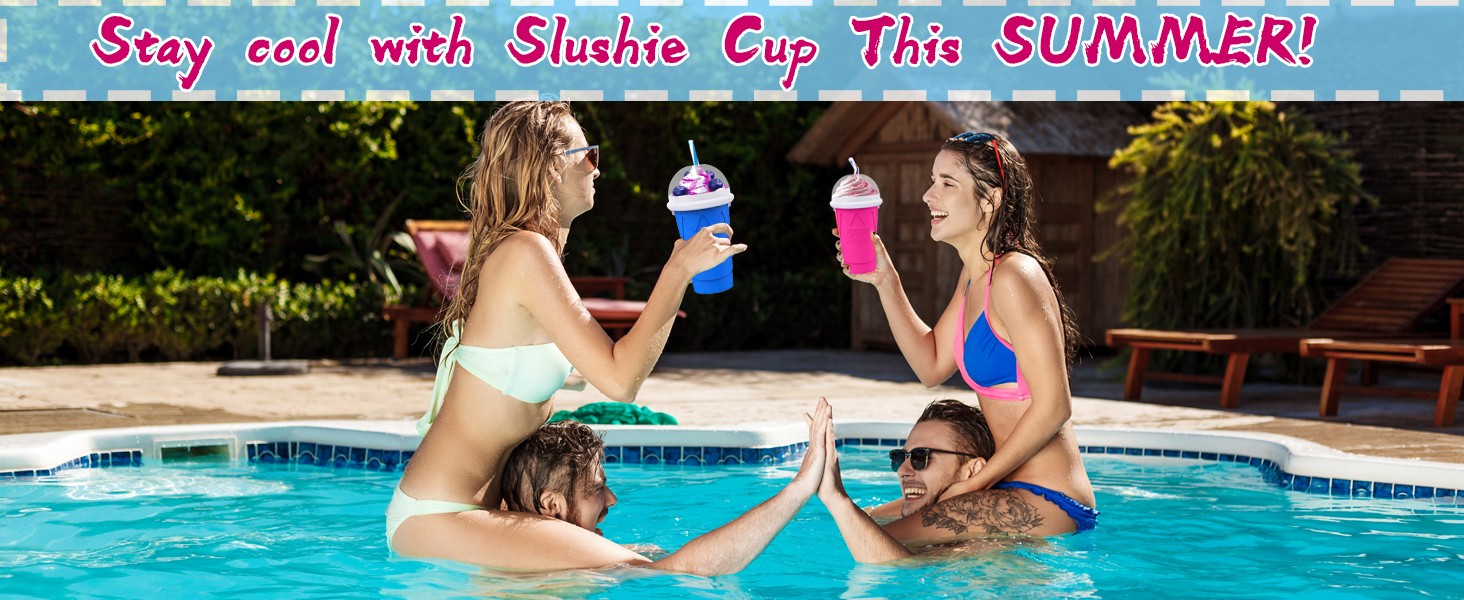 500ML Slushie Maker Cup- DIY Magic Slushy Maker Squeeze Cups, Portable Smoothie