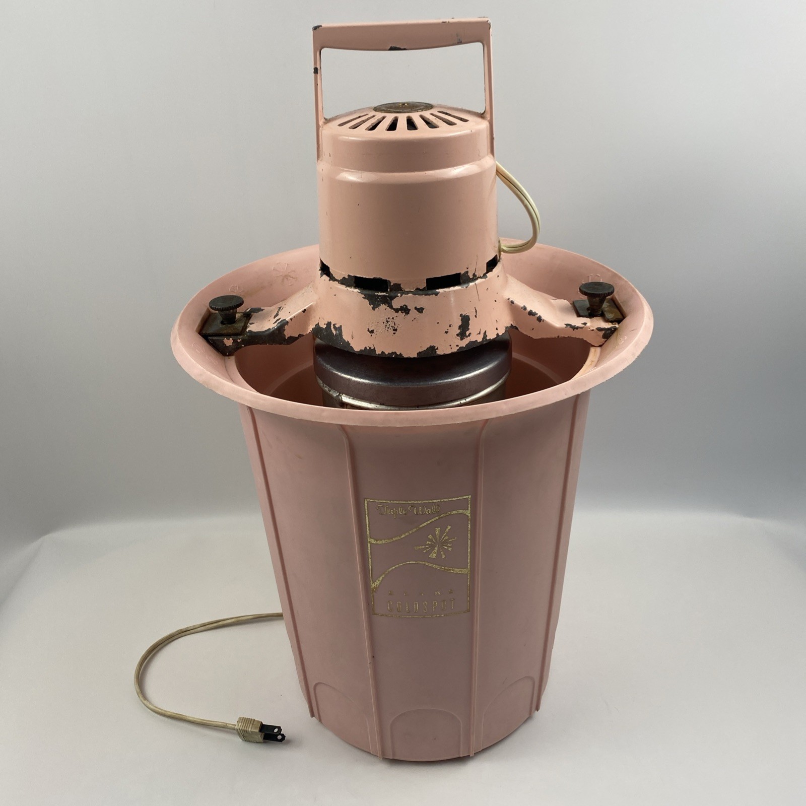Vintage Sears Coldspot Electric Ice Cream Maker Pink Rare Tested Motor