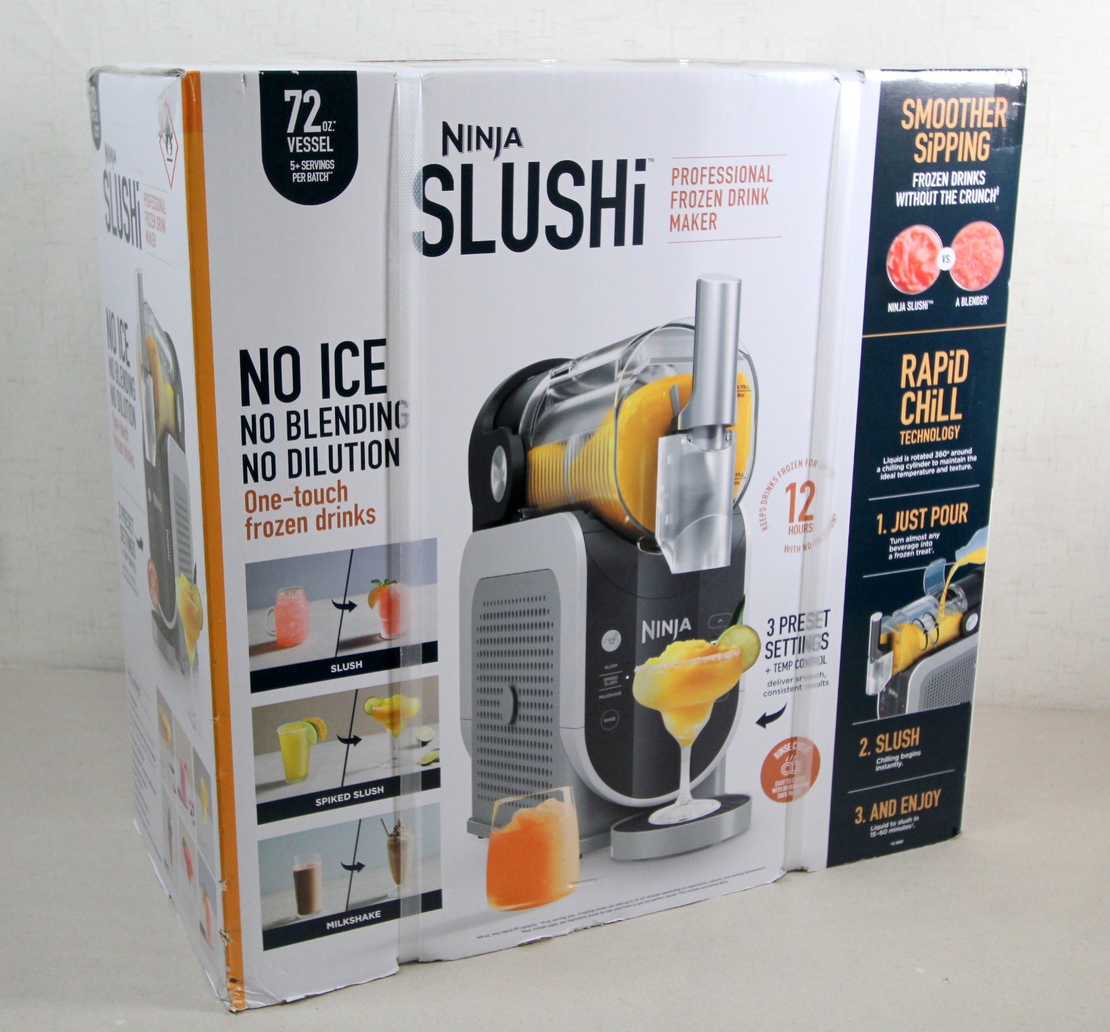 Ninja SLUSHi FS300 72 Oz Frozen Drink Slushie Machine Cocktail Maker Brand New