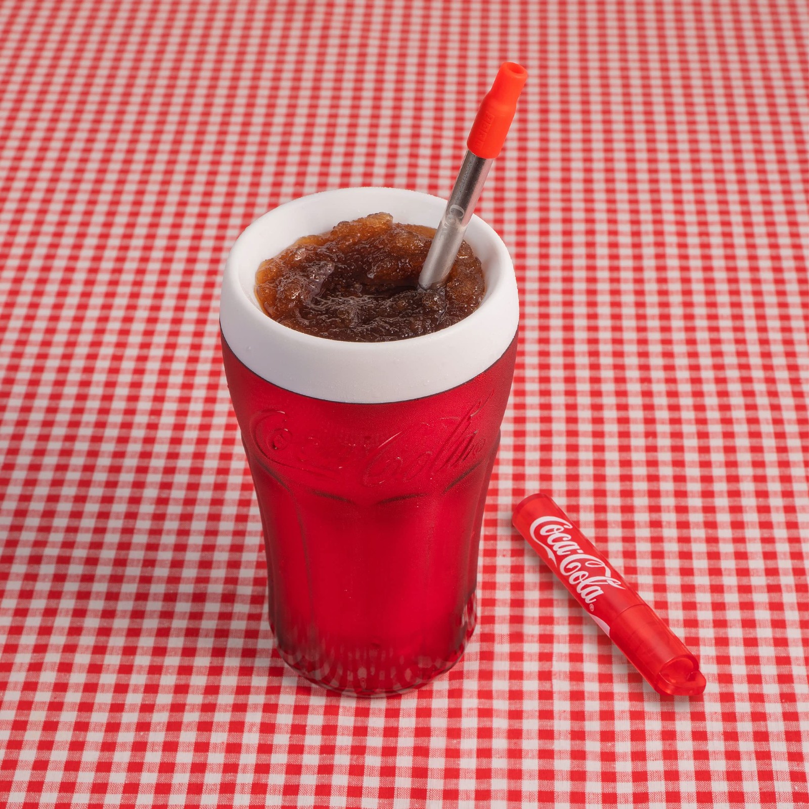 Coca-Cola Float & Slushie Maker, Make and Serve Cup with Freezer Core Creates…