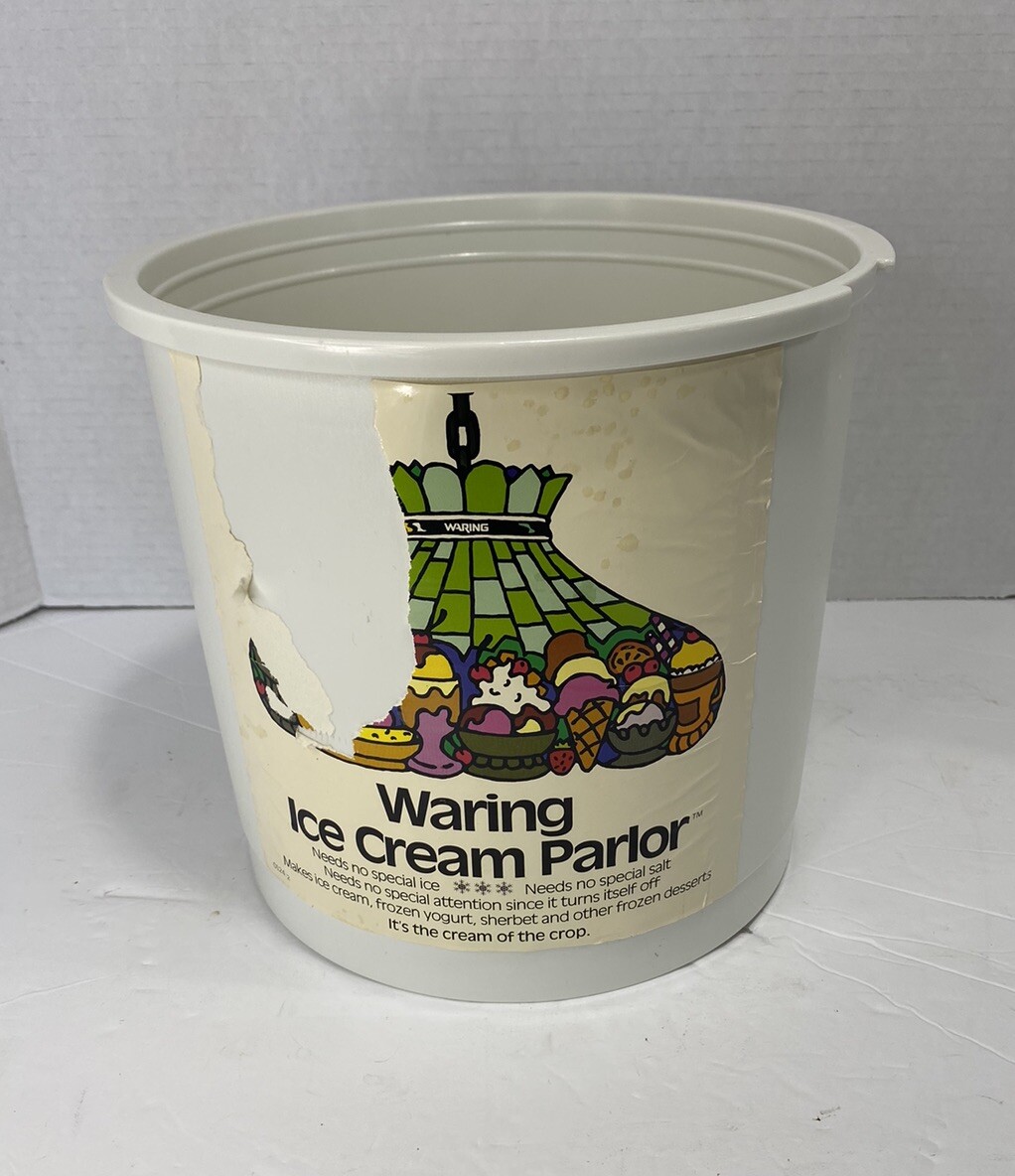 Waring Ice Cream Parlor CF520-1 Plastic Ice Bucket White Replacement Only