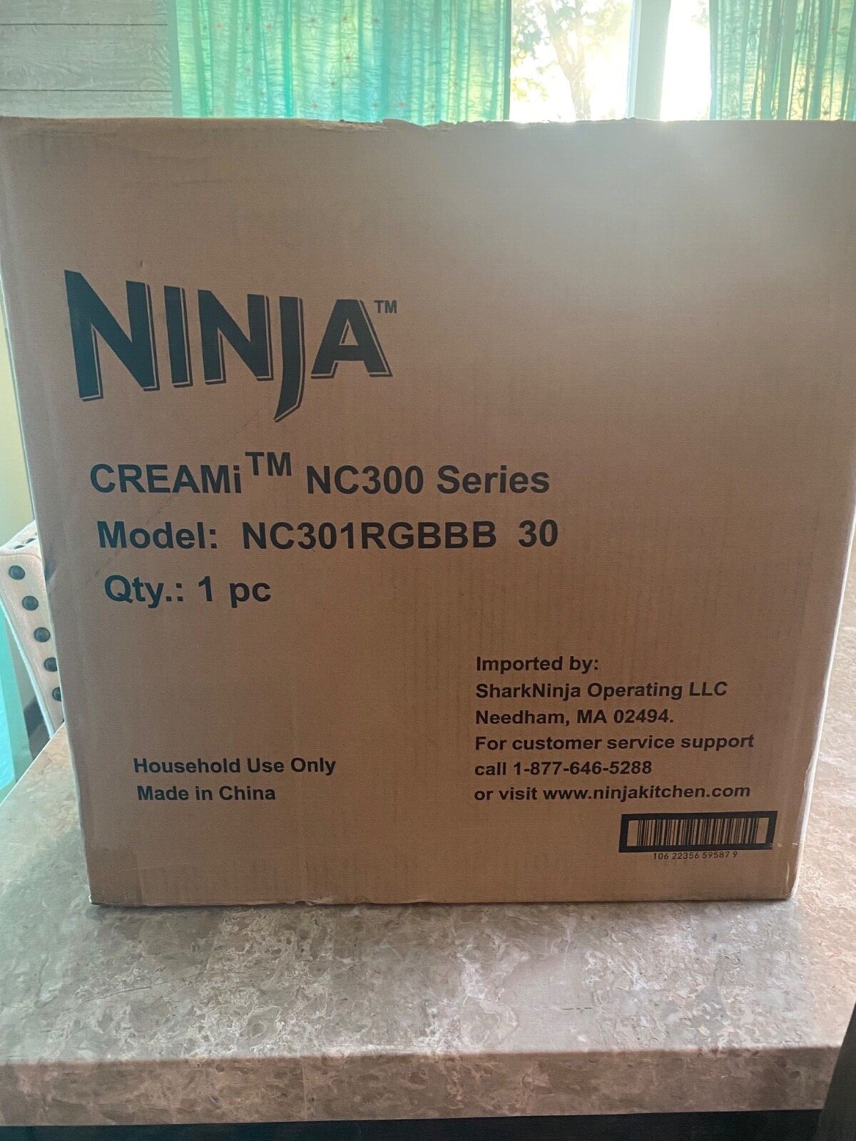 Ninja CREAM Ice Cream Maker 7 One-Touch Programs. New in box. Black/silver