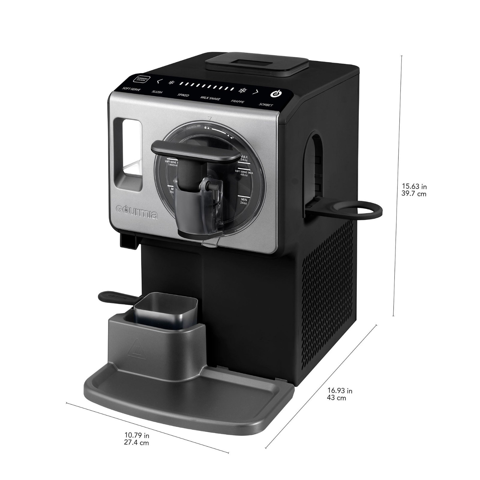 Gourmia 2 Quart Automatic Soft Serve Ice Cream and Frozen Drink Maker