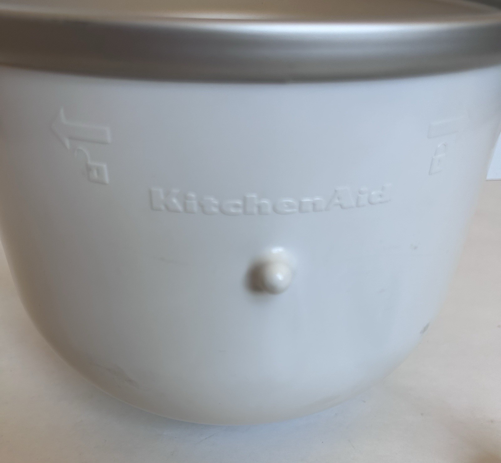 KitchenAid Ice Cream Maker Attachment KICAOWH Bowl DasherbDrive Assembly