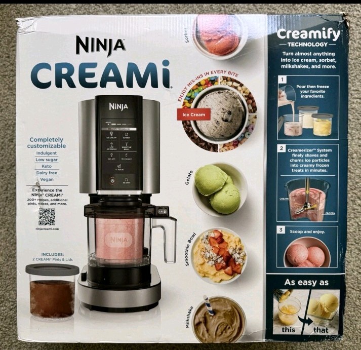 NEW Ninja CREAMI,ICE CREAM MAKER, MODEL (NC300) 5 ONE TOUCH PROGRAMS.
