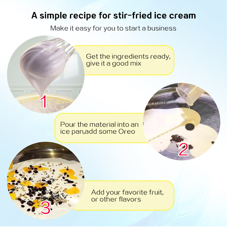 Kolice Commercial 21″x21″ ETL Single Square Ice Pan Fry Ice Cream Roll Machine