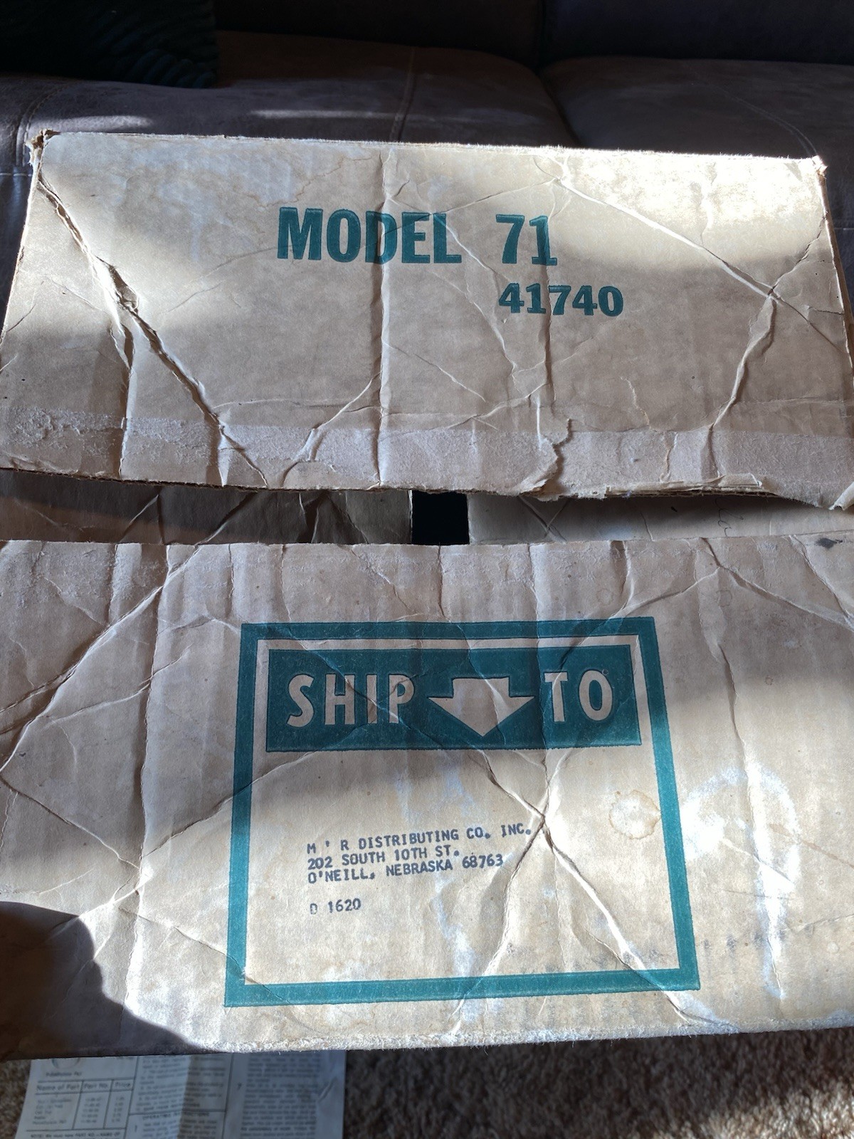 Vintage Richmond Cedar Works Model 71 Ice Cream Freezer 4 Qt. Avocado w/ Box