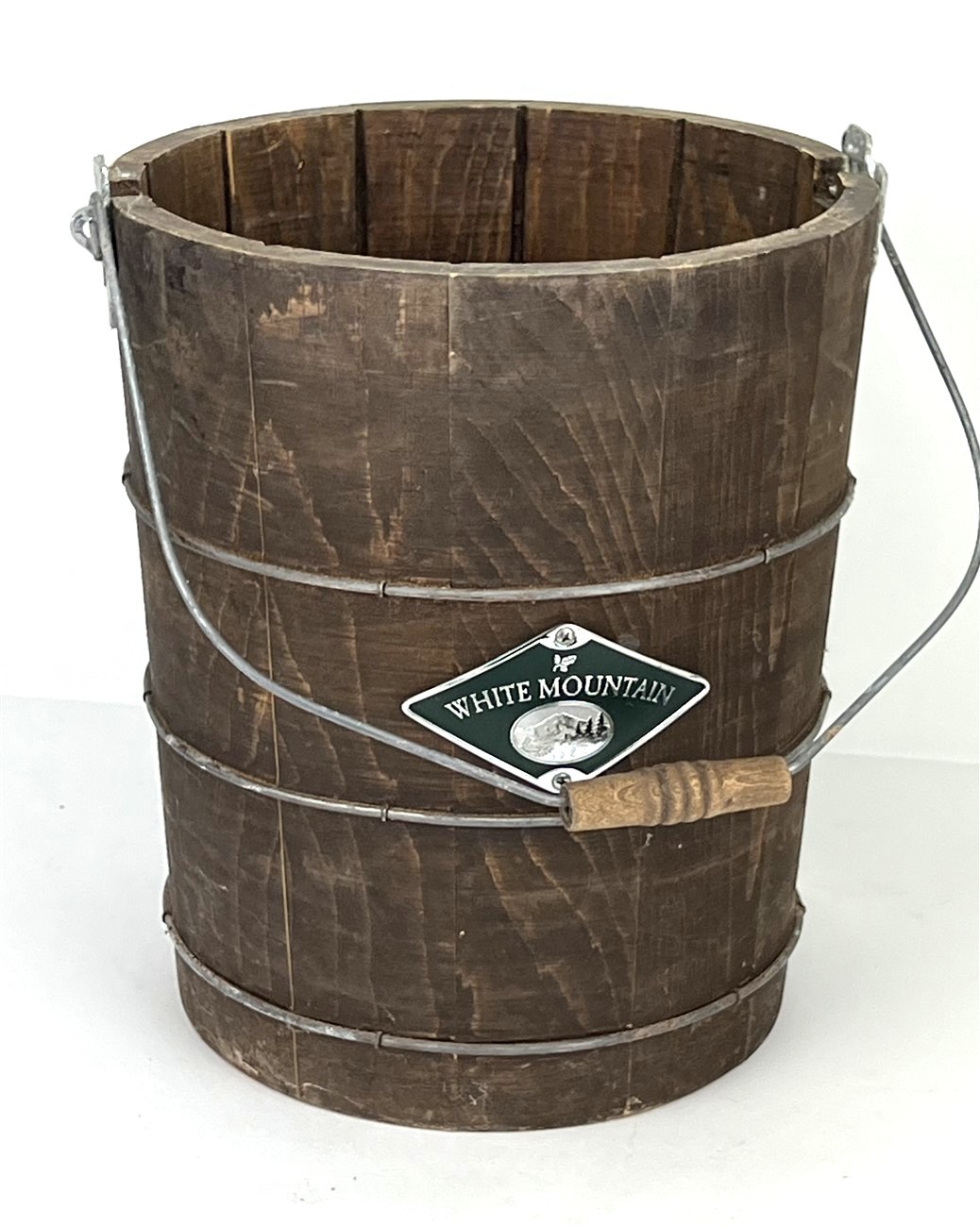 Original WHITE MOUNTAIN Wooden 4 QUART Ice Cream Freezer TUB Bucket