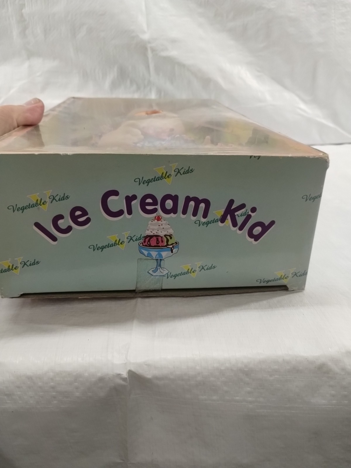 10-in Ice Cream Kit Of Vegetable Family Doll With Glasses Yellow Hair Festive Dr