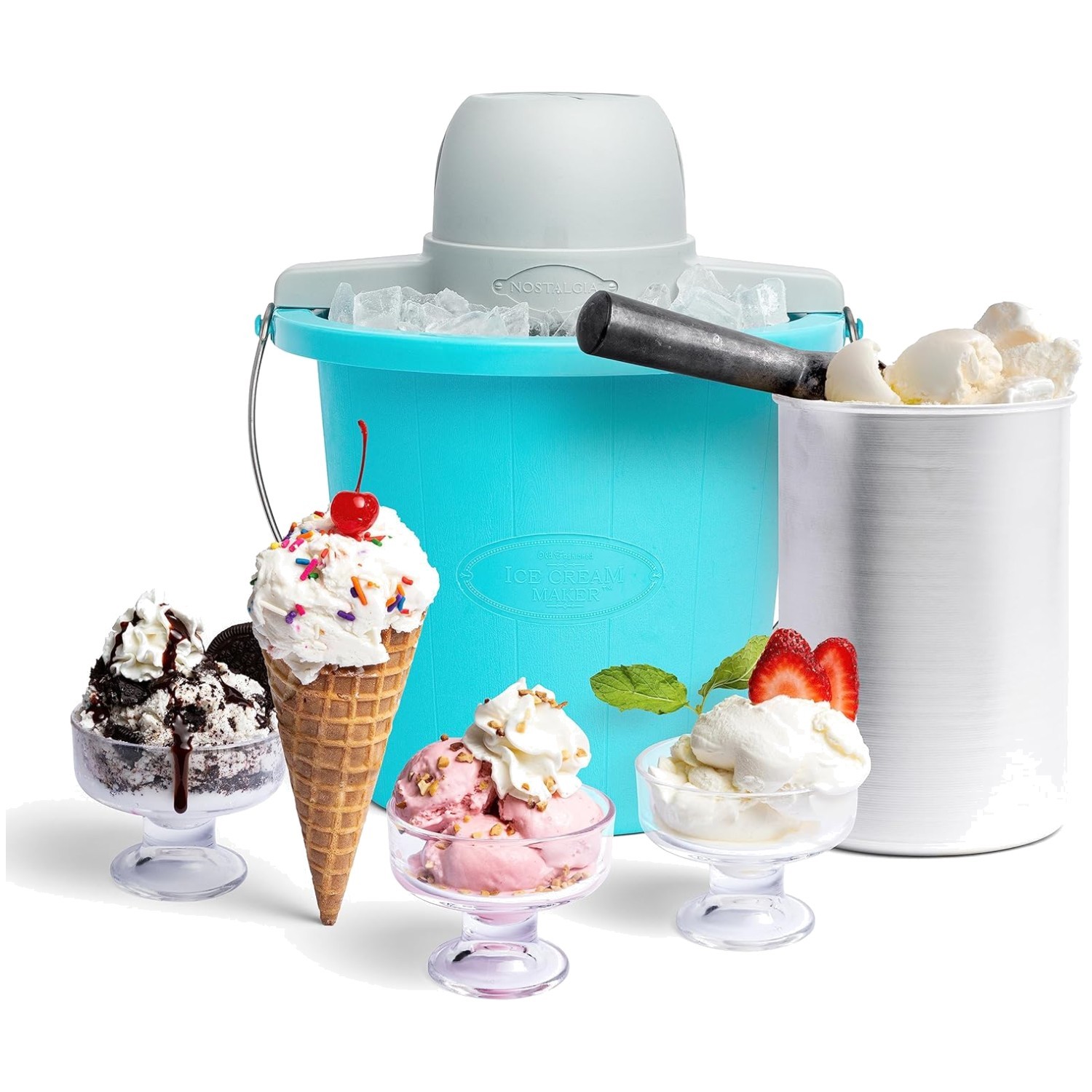 Portable Ice Cream Maker – Homemade Gelato & Yogurt