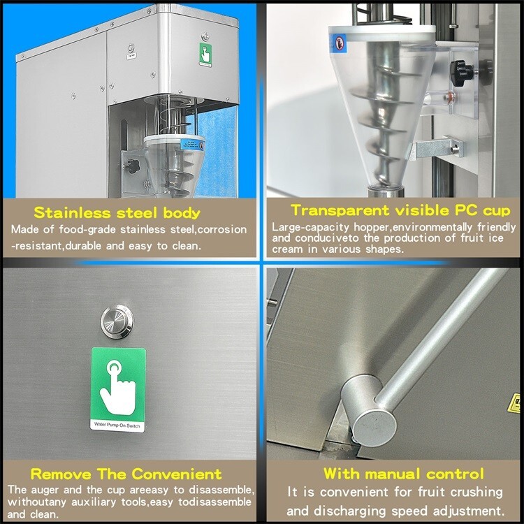 Commercial Swirl Machine Ice Cream Blending Machine Frozen Yogurt Blender