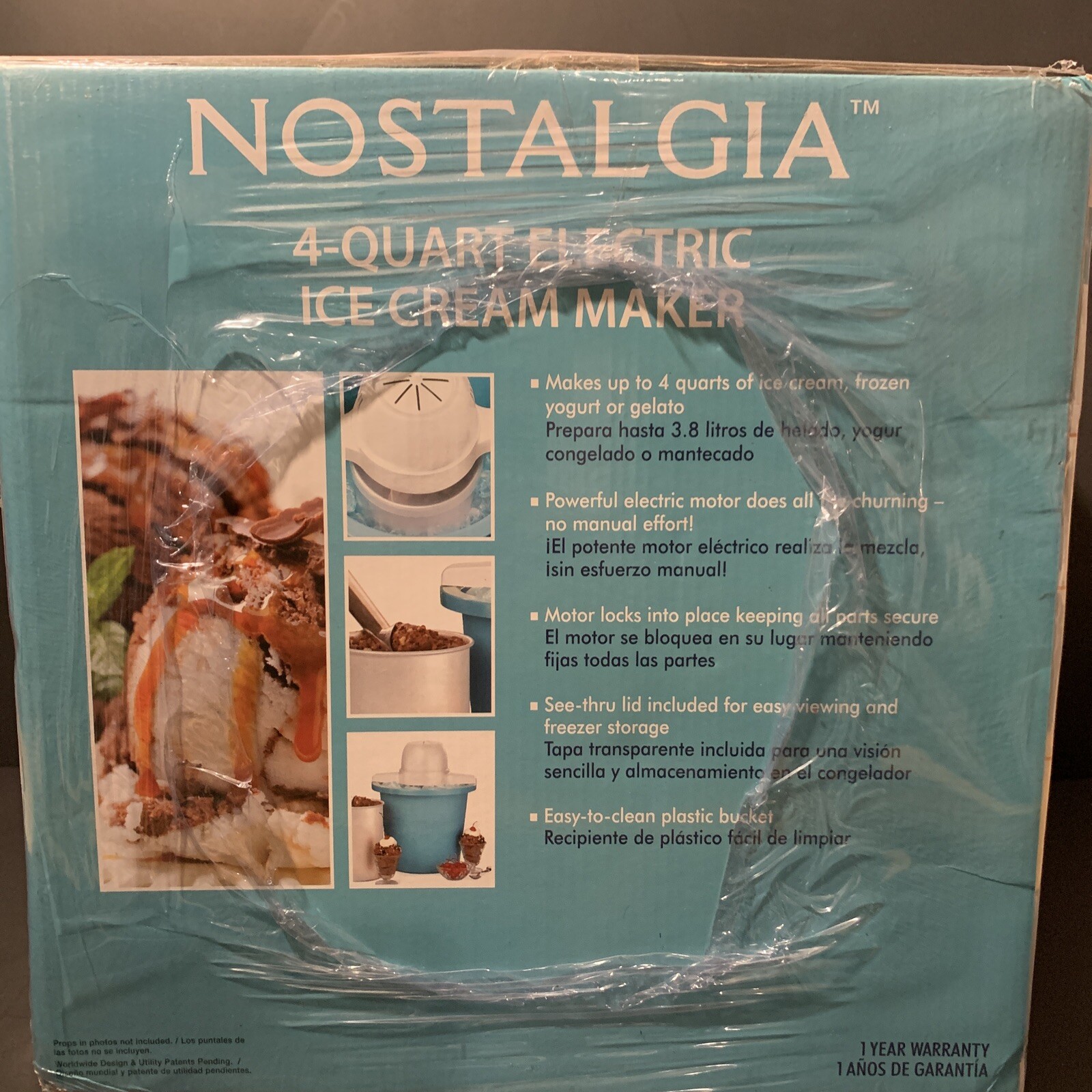 4-Quart Electric Ice Cream Maker Machine Yogurt Gelato Churning Bucket Powerful
