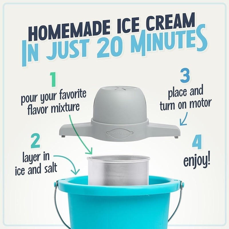 Homemade Ice Cream Machine Instant Gelato Maker Easy Churning Fun Parties New
